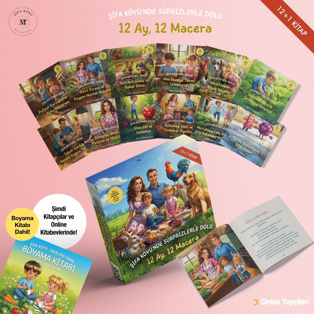 Şifa Köyü’nde Sürprizlerle Dolu 12 Ay, 12 Macera Kitap Seti