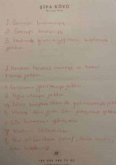 El yazısı not