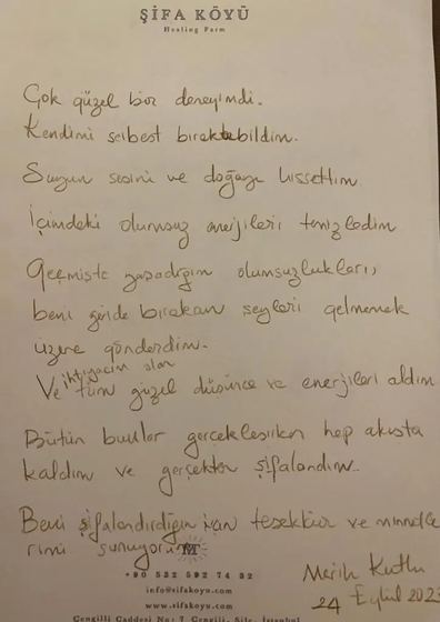 El yazısı not