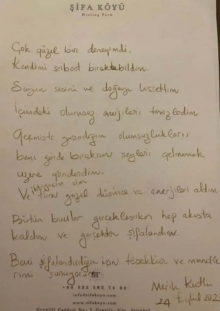 El yazısı not