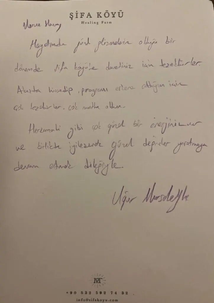 El yazısı not