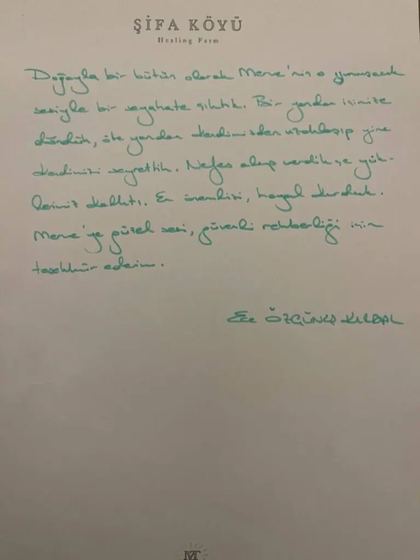 El yazısı not